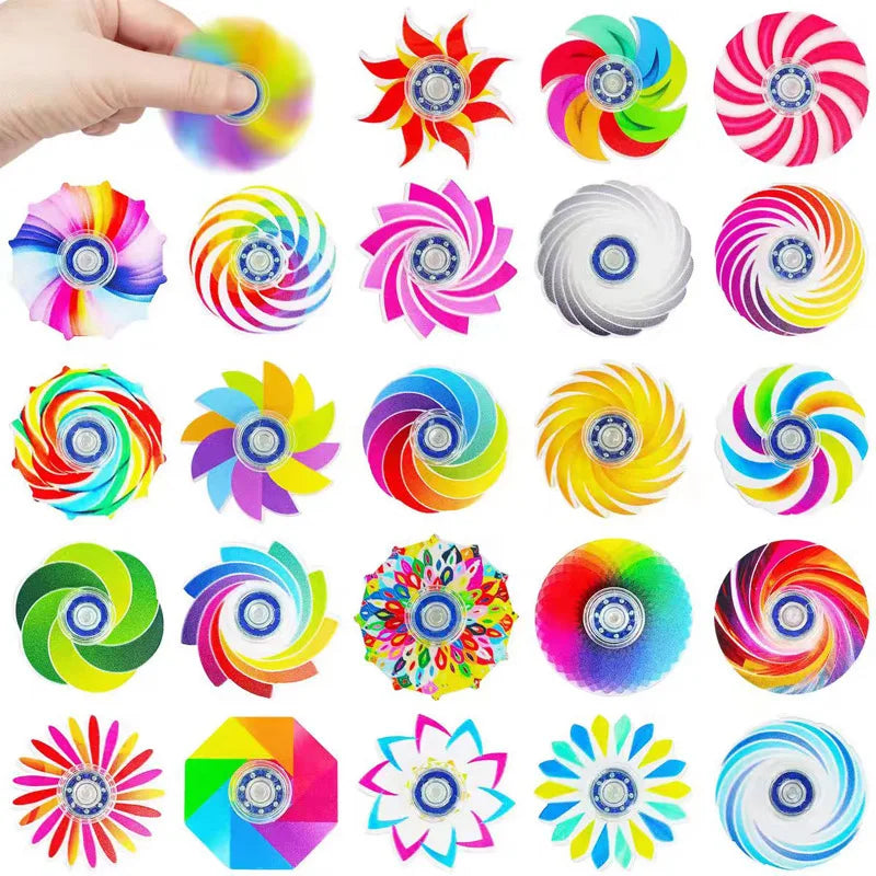 10PCS Mini Fidget Spinner Toys – Bulk Party Favor & Classroom Prize Set