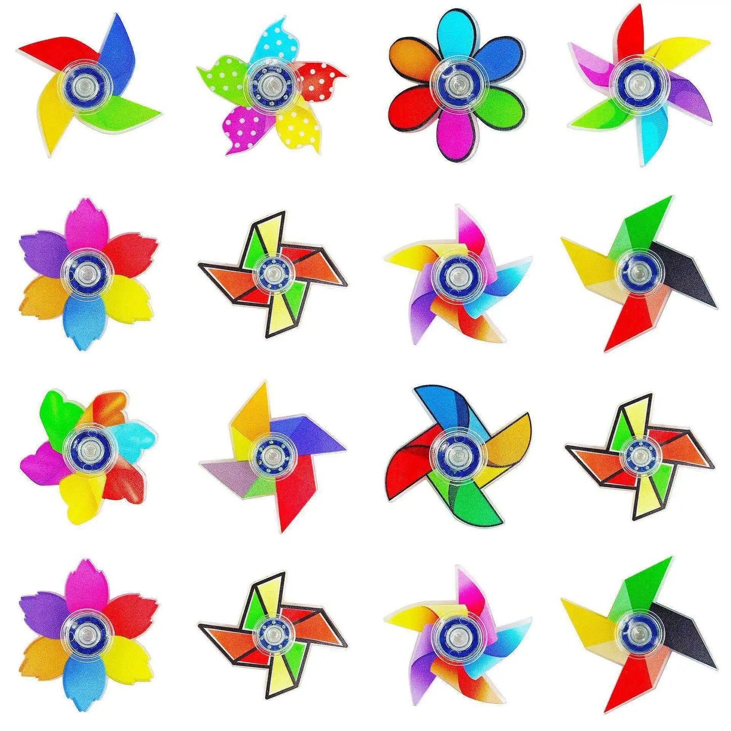 Random Mini Fidget Spinner Toy Pack – Bulk Party Favor Set for Kids