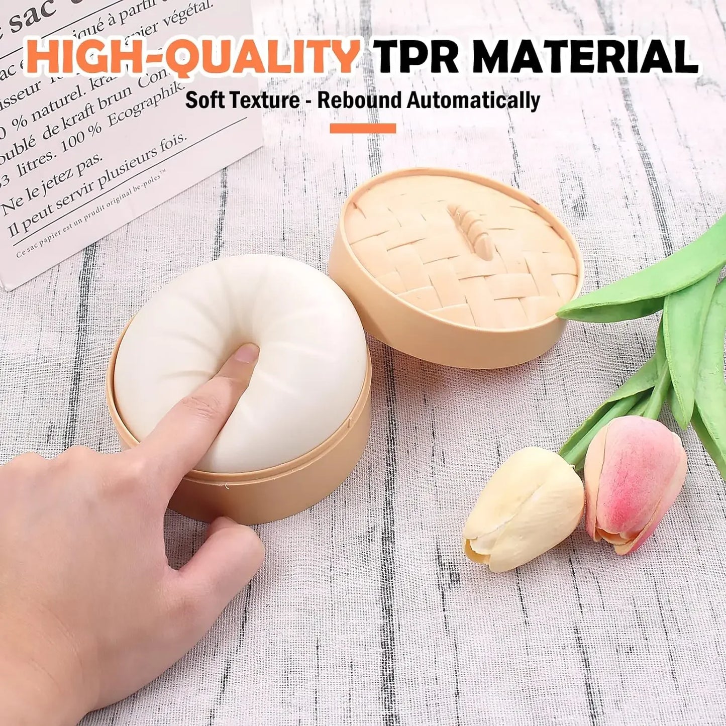 Squishy Buns Fidget Toy Prop