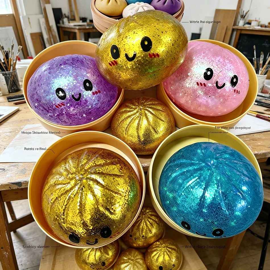 Glitter Dumpling Squishy Blind Box