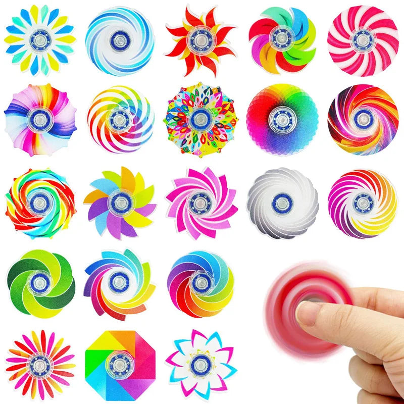 10PCS Mini Fidget Spinner Toys – Bulk Party Favor & Classroom Prize Set