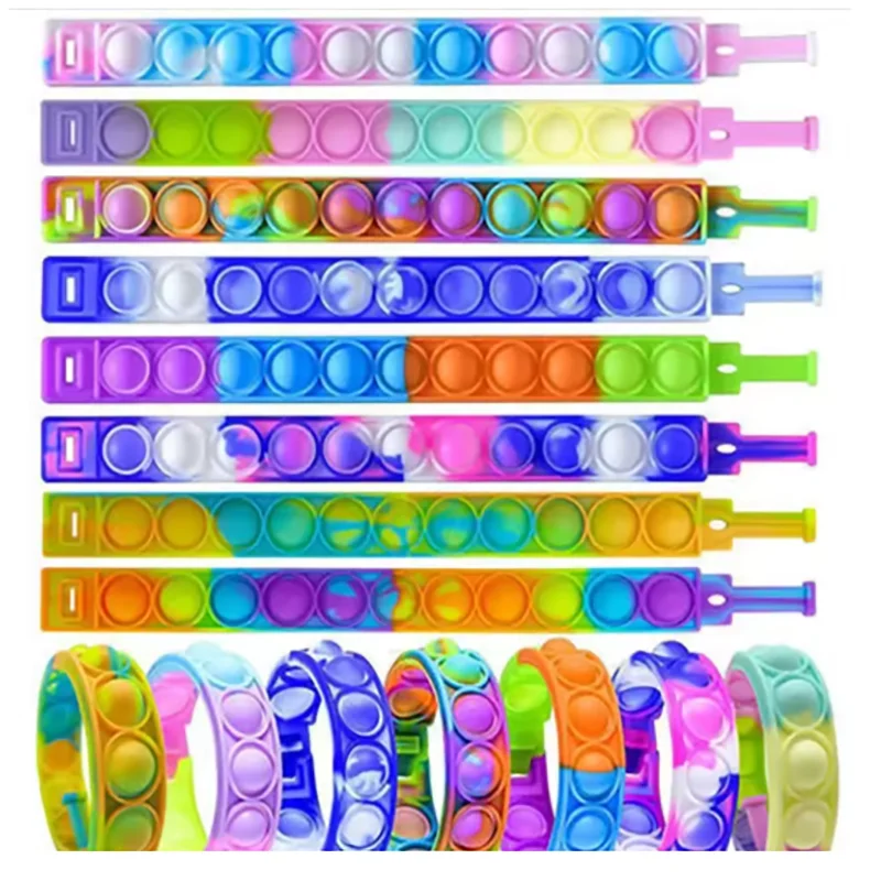 Pop Bubble Fidget Bracelet – Push Pop Wrist Toy for Kids