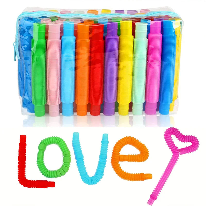 Pop Tube Fidget Toy Set (5/10/20/30PCS) – Stretch & Pop Toys for Kids