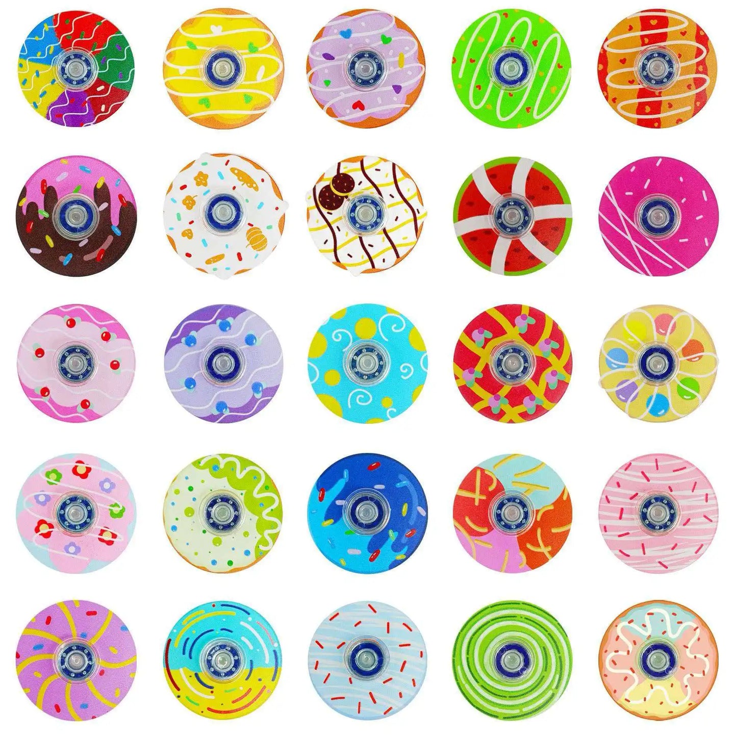 Random Mini Fidget Spinner Toy Pack – Bulk Party Favor Set for Kids