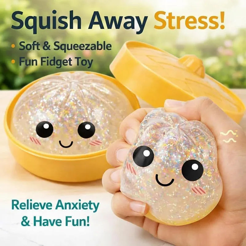 Blind Box Glitter Dumpling Squishy