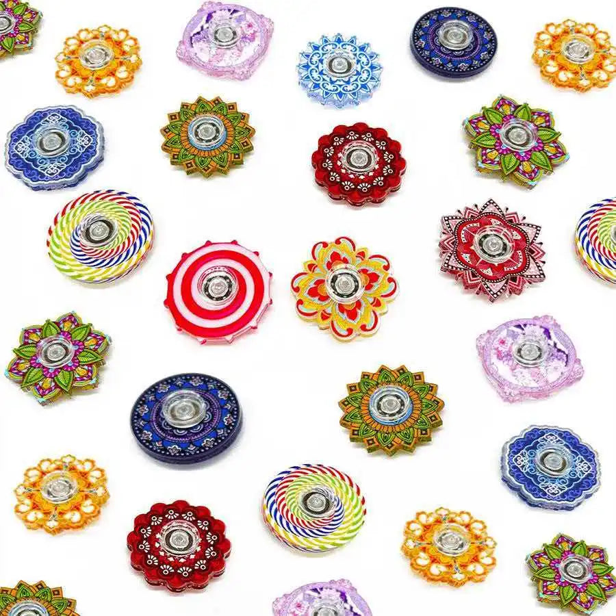 Random Mini Fidget Spinner Toy Pack – Bulk Party Favor Set for Kids