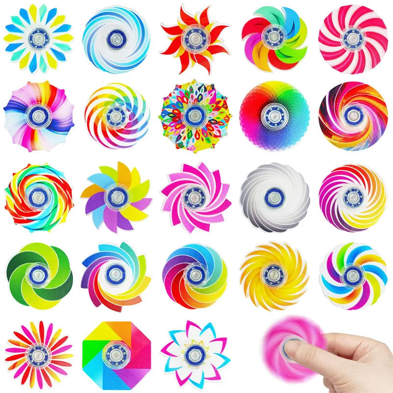 10PCS Mini Fidget Spinner Toys – Bulk Party Favor & Classroom Prize Set