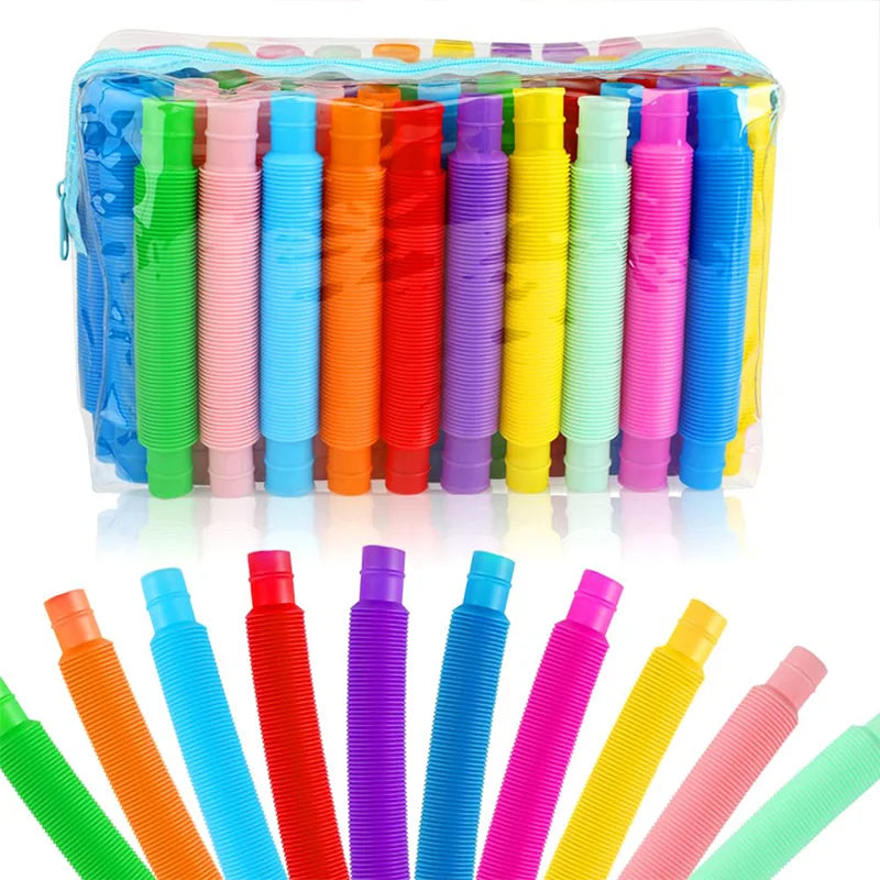 Pop Tube Fidget Toy Set (5/10/20/30PCS) – Stretch & Pop Toys for Kids