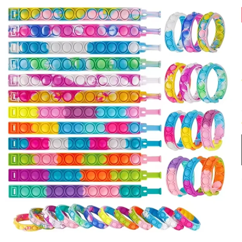 Pop Bubble Fidget Bracelet – Push Pop Wrist Toy for Kids