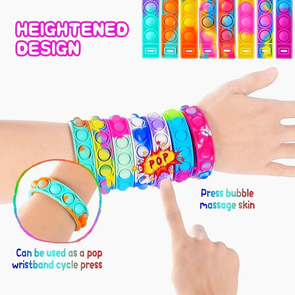 Push Pop Bubble Bracelet Fidget Toy – Bracelet for Kids