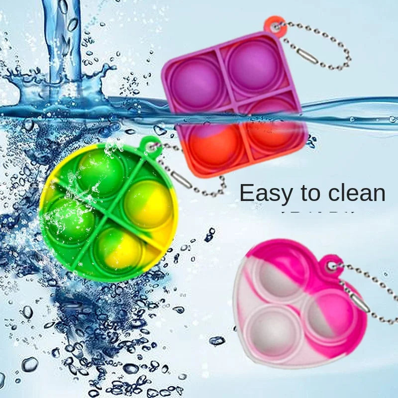 20PCS Mini Pop Keychain Fidget Toys – Classroom Prize & Party Favor Set